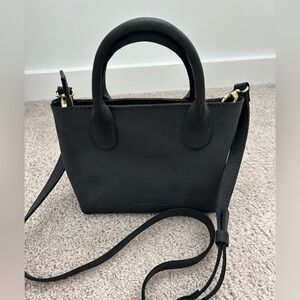 Portland Leather Goods Raindrop bag in Shadow Black